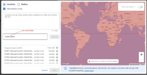 List Of Countries And States To Exclude From Google Ads | Kesar Long
